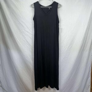 Amazon Essentials Women's Tank Long Maxi Dress Golden Black‎ Medium New W Tags